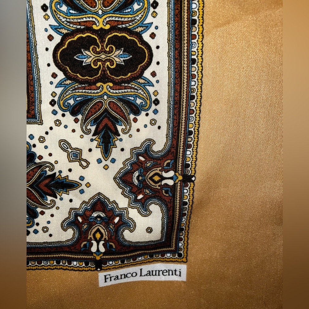 (2) Vintage Franco Laurenti Scarves (45”x45”)